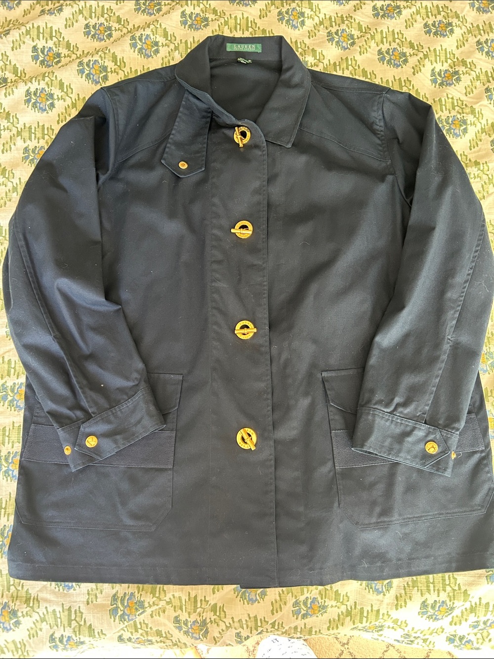 Lauren Ralph Lauren Navy Marine Inspired Jacket- size 2X- like new!